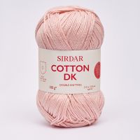 Sirdar Cotton Dk F039 Puuteriroosa poistuva väri